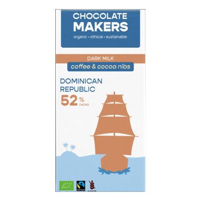 Segel-Vollmilchschokolade 52% Kaffee & Kakaonibs