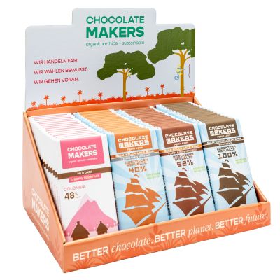 Chocolatemakers Thekendisplay, neutrales Design