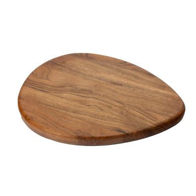 Großes Frühstücksbrett aus Holz in Tropfen-Form