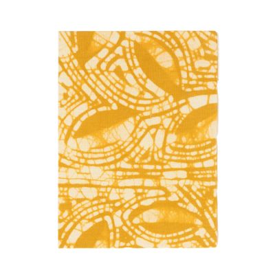 Notizbuch mit Stoffumschlag in Gelb