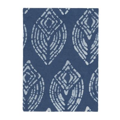 Notizbuch mit Stoffumschlag in Blau