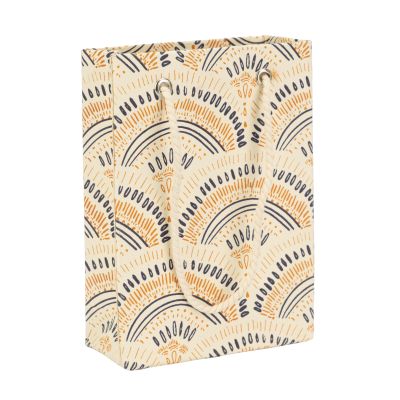 "Ornamente" Geschenktüte aus Papier in Blau