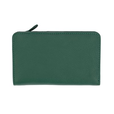 Geldbörse aus Rindsleder in Grün