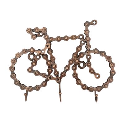 Garderobenhaken aus recycelter Fahrradkette