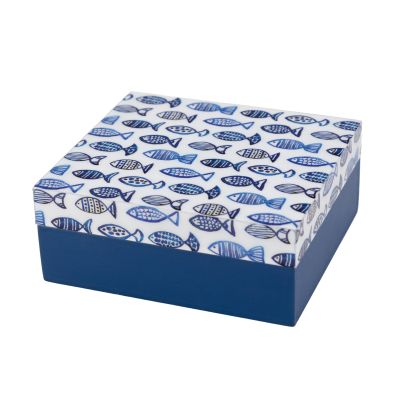 Kleine Dose mit Fisch-Motiv