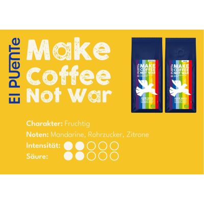 Postkarte - Make Coffee Not War