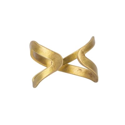 Offener Ring aus Messing in Goldfarben