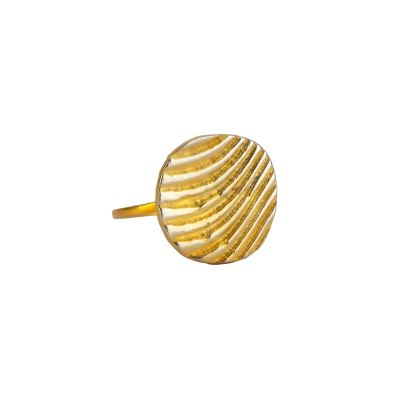 "Muschel" Ring aus Messing in Goldfarben