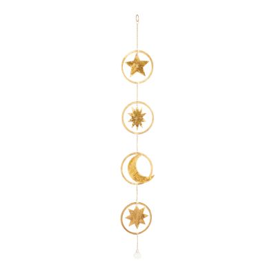 Hängedeko aus Eisen mit Sternen-Mond