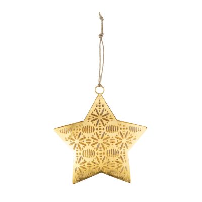 Stern-Anhänger aus Eisen in Goldfarben
