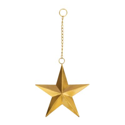 Stern-Anhänger aus Eisen in Goldfarben