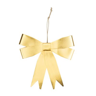 Schleife-Anhänger aus Eisen in Goldfarben