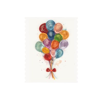 Grußkarte mit Umschlag Ballons