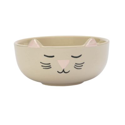 "Katze" Schale aus Keramik in Weiß