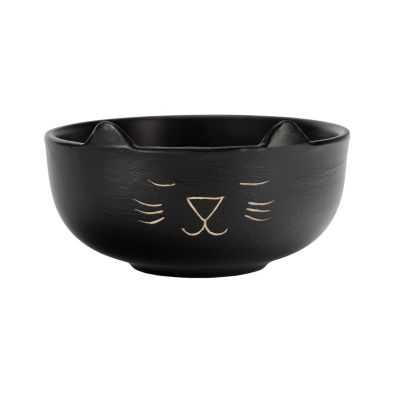 "Katze" Schale aus Keramik in Schwarz