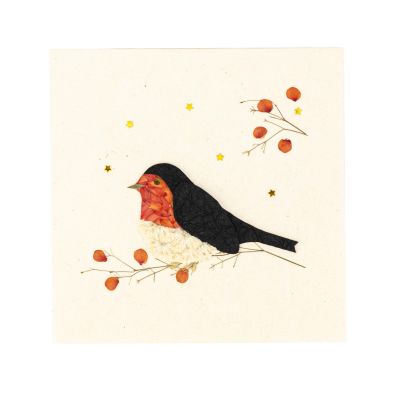 Grußkarte mit Umschlag mit Vogel-Motiv