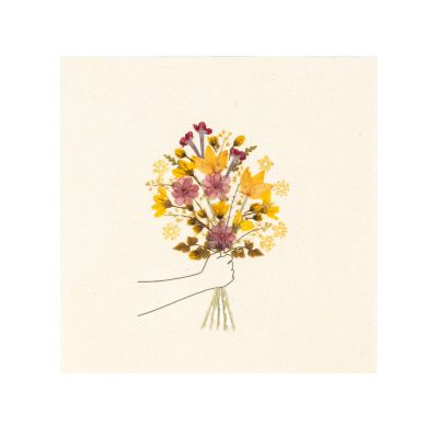 Grußkarte mit Umschlag mit Blumenstrauß-Motiv