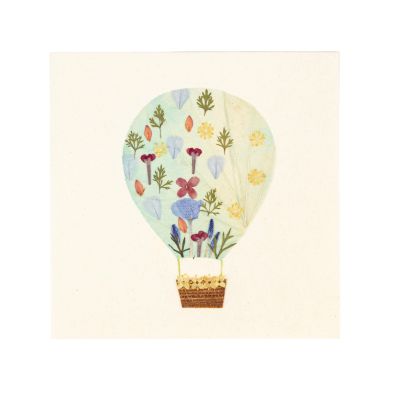 Grußkarte mit Umschlag mit Heißluftballon-Motiv