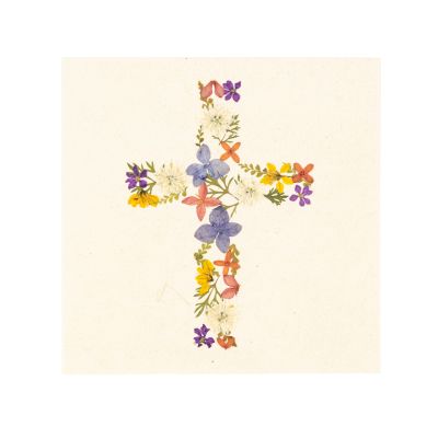 Grußkarte mit Umschlag mit Kreuz-Motiv