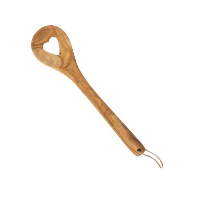 Kochlöffel aus Olivenholz mit Herz-Cutout