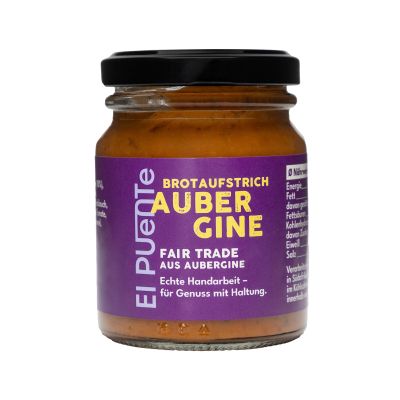 Veganer Brotaufstrich Aubergine