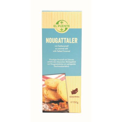 Nougattaler - Mürbekekse mit Nougat & Salzkaramell