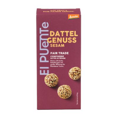 Demeter Bio-Dattel-Genuss Kugeln mit Sesam