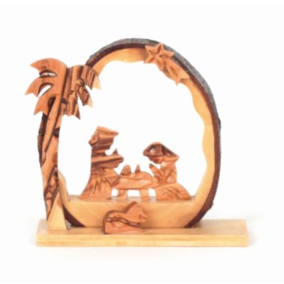 Krippe aus Olivenholz