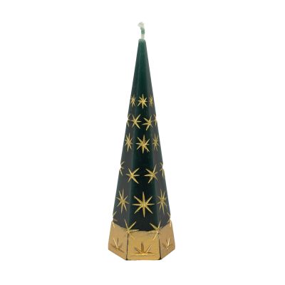 Kerze "Weihnachtsbaum mit Sternen"