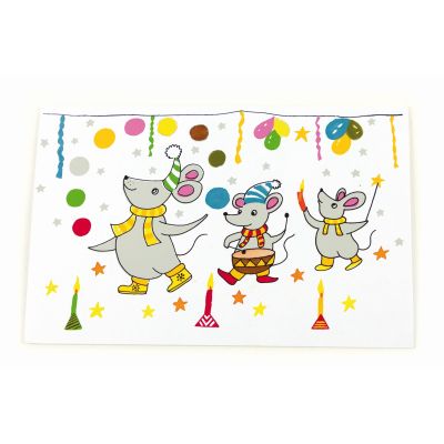 Greeting card "Mice Party"