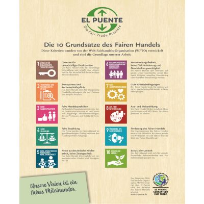 Poster Die 10 Grundsätze des Fairen Handels *)