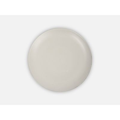 Schlichter Teller aus Keramik // Weiß // Klein