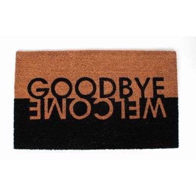 Kokosfaser-Fußmatte "Welcome & Goodbye"
