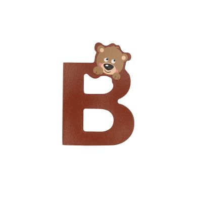 Holzbuchstabe B "Bär"